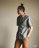 FN-SCK-010S - 5oz Chambray Short-Sleeve Work Shirt - Black