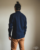 Flat Head FN-SCW-002L - Indigo Dobby Western Shirt