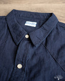 Flat Head FN-SCW-002L - Indigo Dobby Western Shirt
