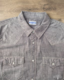Flat Head FN-SCW-003L - 5oz Chambray Western Shirt - Black