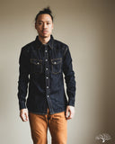 Flat Head FN-SDW-001L - 10oz Denim Western Shirt