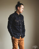 Flat Head FN-SDW-001L - 10oz Denim Western Shirt