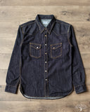 Flat Head FN-SDW-001L - 10oz Denim Western Shirt