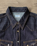 Flat Head FN-SDW-001L - 10oz Denim Western Shirt