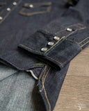 Flat Head FN-SDW-001L - 10oz Denim Western Shirt