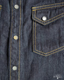 Flat Head FN-SDW-001L - 10oz Denim Western Shirt