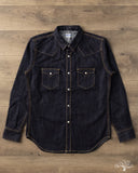 Flat Head FN-SDW-002L - 1950's 10oz Denim Western Shirt