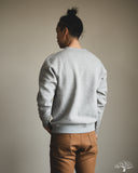 Flat Head FN-SWC-301 - Loopwheel Crew Neck Sweatshirt - Grey