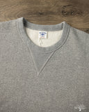 Flat Head FN-SWC-301 - Loopwheel Crew Neck Sweatshirt - Grey