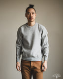 Flat Head FN-SWC-301 - Loopwheel Crew Neck Sweatshirt - Grey