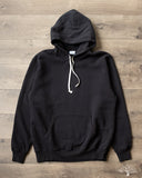 Flat Head FN-SWP-301 - Loopwheel Hooded Sweatshirt - Black
