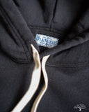 Flat Head FN-SWP-301 - Loopwheel Hooded Sweatshirt - Black