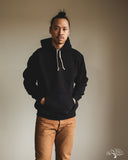 Flat Head FN-SWP-301 - Loopwheel Hooded Sweatshirt - Black