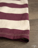 Flat Head FN-THB-002 - Border T-Shirt - Ivory/Purple