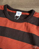 Flat Head FN-THB-002 - Border T-Shirt - Light Black/Light Red