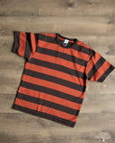 Flat Head FN-THB-002 - Border T-Shirt - Light Black/Light Red