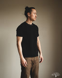 Flat Head FN-THC-101 - THC 9oz Plain Heavyweight Tee - Black