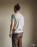 Flat Head FN-THC-101 - THC 9oz Plain Heavyweight Tee - Grey