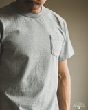 Flat Head FN-THC-101P - THC 9oz Pocket Heavyweight Tee - Gray