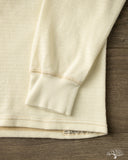 Flat Head FN-THL-101 - Waffle Knit Long-Sleeve Thermal - Ivory