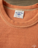 Flat Head FN-THL-101 - Waffle Knit Long-Sleeve Thermal - Light Orange