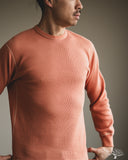 Flat Head FN-THL-101 - Waffle Knit Long-Sleeve Thermal - Light Orange