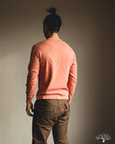 Flat Head FN-THLH-004 - Waffle Knit Henley Thermal - Light Orange