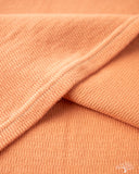 Flat Head FN-THLH-004 - Waffle Knit Henley Thermal - Light Orange