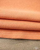 Flat Head FN-THLH-004 - Waffle Knit Henley Thermal - Light Orange