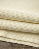 Flat Head FN-THLH-004 - Waffle Knit Henley Thermal - Ivory