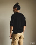 Flat Head FN-THW-002 - Thermal Raglan Sleeve T-Shirt - Black