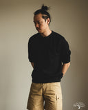 Flat Head FN-THW-002 - Thermal Raglan Sleeve T-Shirt - Black