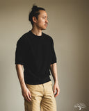 Flat Head FN-THW-002 - Thermal Raglan Sleeve T-Shirt - Black