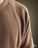 Flat Head FN-THW-002 - Thermal Raglan Sleeve T-Shirt - Brown