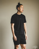 Flat Head FN-TSH-003 - Short-Sleeve Henley T-Shirt - Black