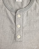 Flat Head FN-TSH-003 - Short-Sleeve Henley T-Shirt - Gray