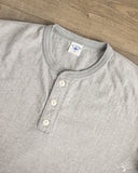 Flat Head FN-TSH-003 - Short-Sleeve Henley T-Shirt - Gray
