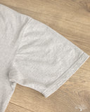 Flat Head FN-TSH-003 - Short-Sleeve Henley T-Shirt - Gray