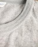 Flat Head FN-TSH-003 - Short-Sleeve Henley T-Shirt - Gray
