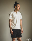Flat Head FN-TSH-003 - Short-Sleeve Henley T-Shirt - Nature