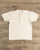 Flat Head FN-TSH-003 - Short-Sleeve Henley T-Shirt - Nature