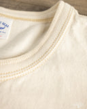 Flat Head FN-TSH-003 - Short-Sleeve Henley T-Shirt - Nature