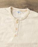 Flat Head FN-TSHL-004 - Long-Sleeve Henley T-Shirt - Nature