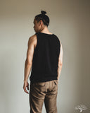 Flat Head FN-TST-002 - 9oz Plain Tank Top - Black