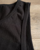 Flat Head FN-TST-002 - 9oz Plain Tank Top - Black