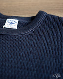 Flat Head FN-UTHL-001SP - Long-Sleeve Indigo Knit Heavy Thermal