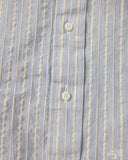 Gitman Vintage Japanese Organic Cotton Dobby Stripe Button Down - Blue