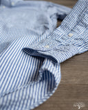 Gitman Vintage Blue Stripe Seersucker Long-Sleeve Shirt