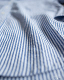 Gitman Vintage Blue Stripe Seersucker Long-Sleeve Shirt