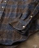 Gitman Vintage Brown Cotton Tweed Check Shirt